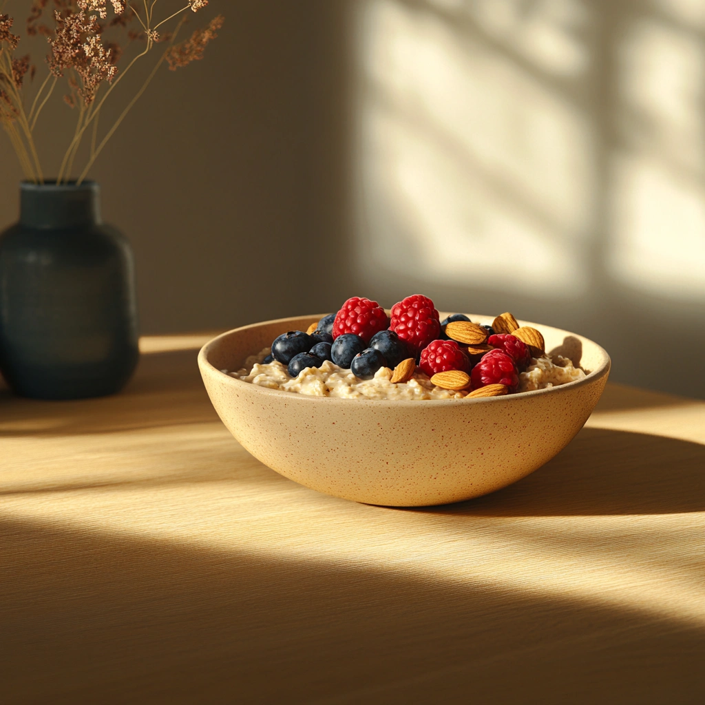 Вівсяна каша з фруктами